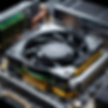 Modern GPU showcasing advanced cooling design