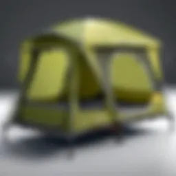 Innovative pop up tent design featuring integrated cot