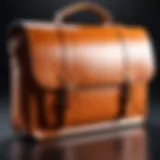 Luxurious leather messenger bag for laptops