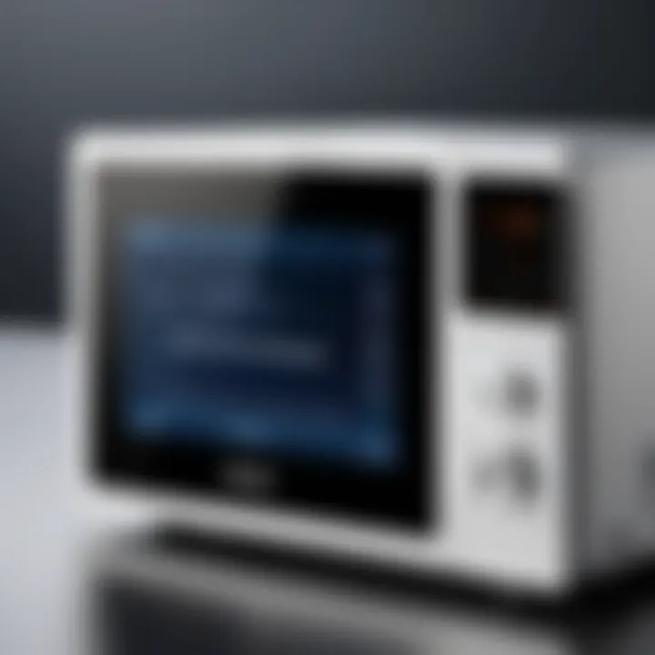 User-friendly controls of a travel microwave