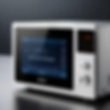 User Interface of a Mini Travel Microwave User-friendly controls of a travel microwave