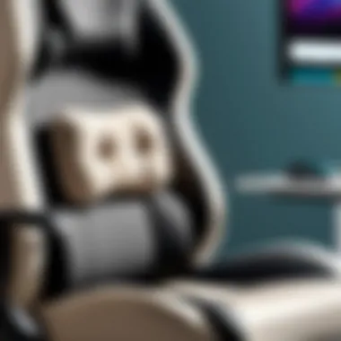 Diverse Designs of Lumbar Support Pillows Variety of lumbar support pillows in different designs for gaming chairs