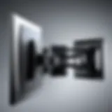 Tilt TV mount showcasing optimal angle adjustment for a 65-inch television
