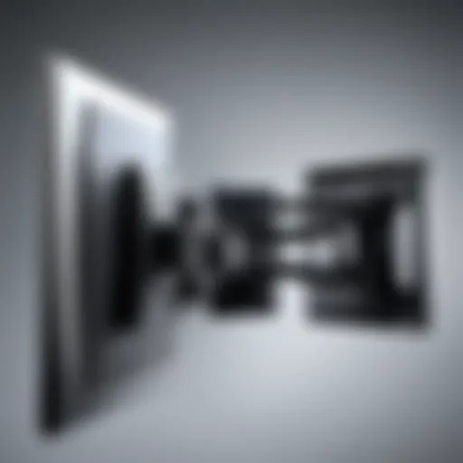 Tilt TV mount showcasing optimal angle adjustment for a 65-inch television