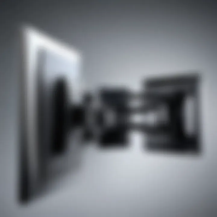 Tilt TV mount showcasing optimal angle adjustment for a 65-inch television