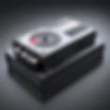 Mini VHS tape in a conversion setup