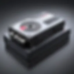 Mini VHS tape in a conversion setup