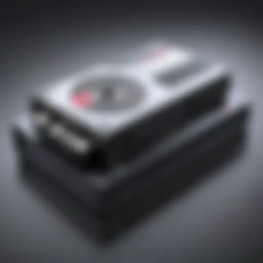 Mini VHS tape in a conversion setup