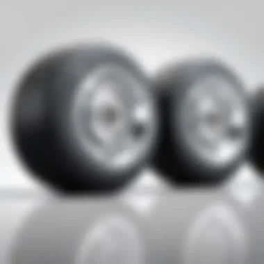 Comparison of different types of travel trailer dolly wheels side by side