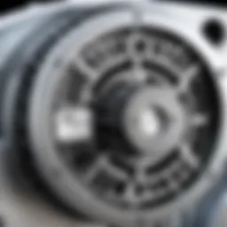 Close-up view of an AO Smith pool pump motor showcasing intricate design details