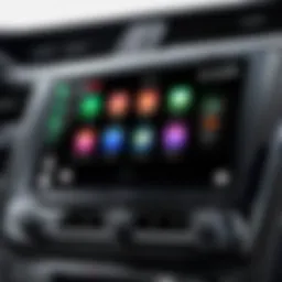 Modern Apple CarPlay head unit display showcasing various applications