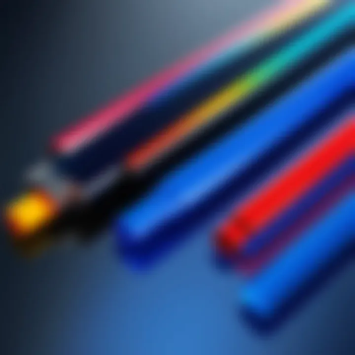 Comparison of blue heat shrink wrap with other colors highlighting its unique properties