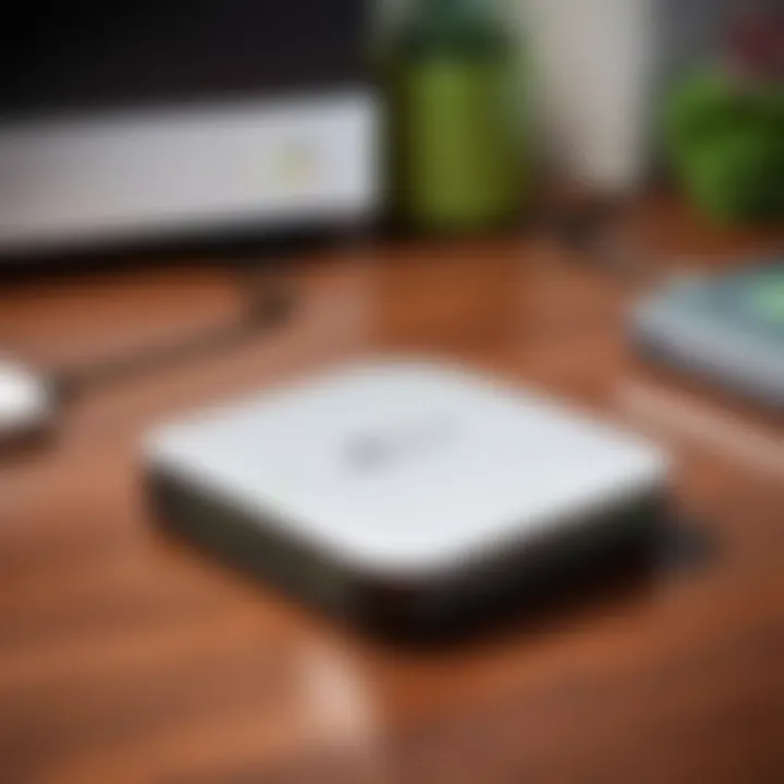 Close-up of a CenturyLink WiFi extender showcasing its design and features.