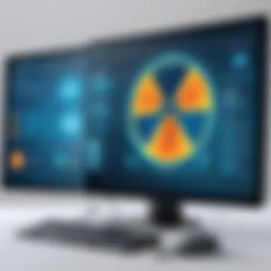 Types of Radiation Protectors for Computer Screens Diagram illustrating various types of radiation protectors available