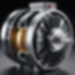 Detailed view of a Dayton belt drive motor highlighting its components