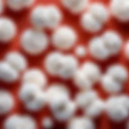 Close-up view of downy cotton beads showcasing their soft texture and natural characteristics