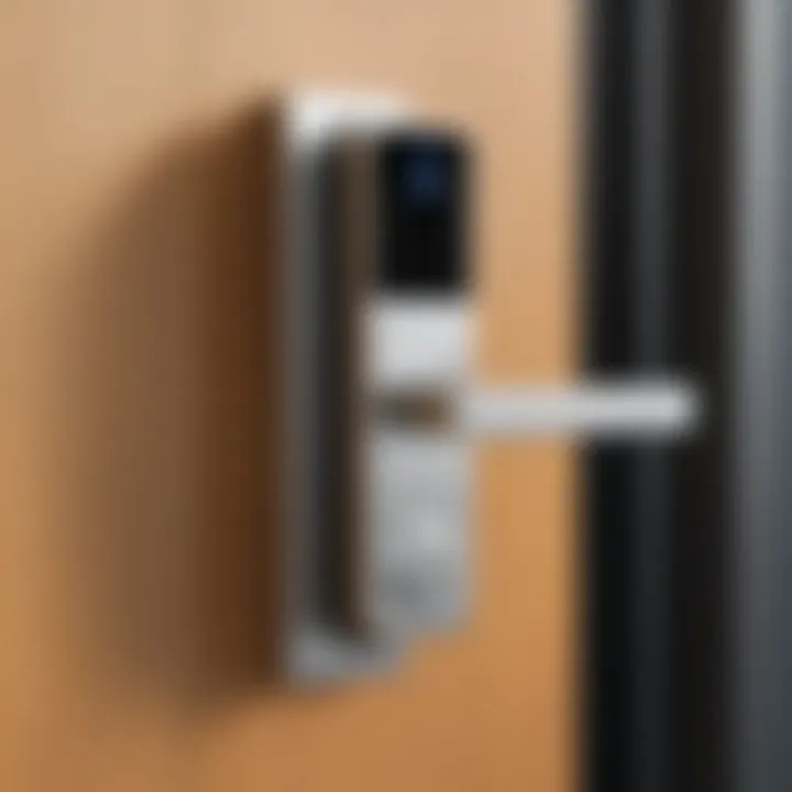 Visual representation of the benefits of FOB controlled door locks in enhancing security.