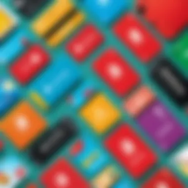 Diverse Gift Card Designs for Nintendo Switch Various Nintendo Switch gift card designs showcasing vibrant colors and popular games.