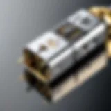 Detailed view of a mini jack audio connector showcasing its design and structure