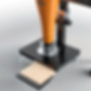 Installation of non-skid feet on a chair leg