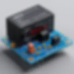Detailed schematic of an Omron time delay relay