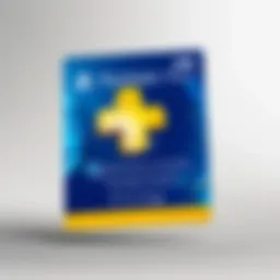 Playstation Plus Card showcasing three-month digital code benefits.
