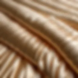 Elegant pleated comforter showcasing intricate design patterns