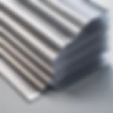 Close-up view of the materials used in radiance blinds