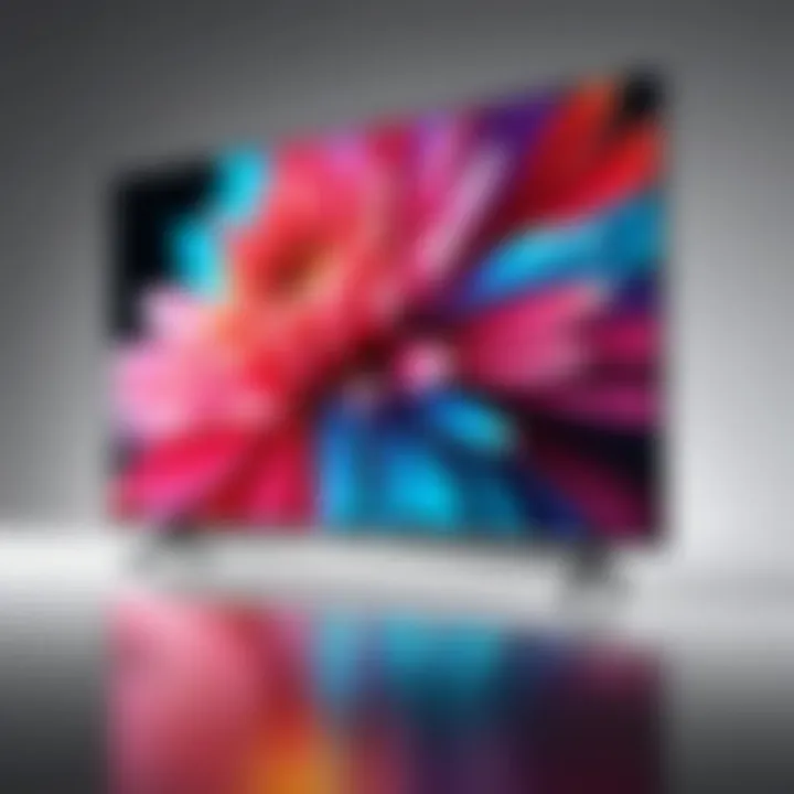 Detailed view of LG TV specifications