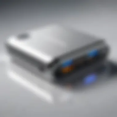 Diverse Features of Modern Power Banks A modern power bank showcasing diverse charging ports and design features.