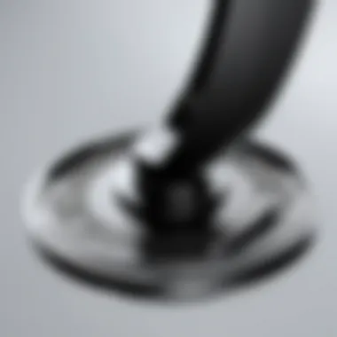 Detailed view of a swivel chair base plate highlighting its design and functionality