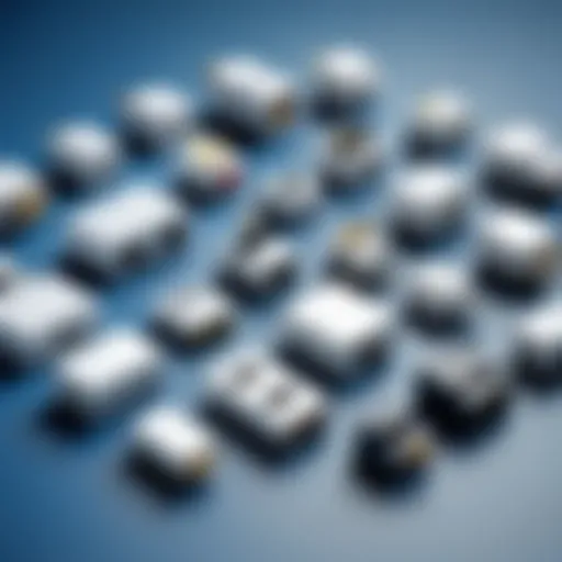 Various types of telephone adaptor plugs displayed.