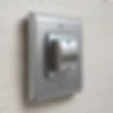 Air King fan switch installed on a wall