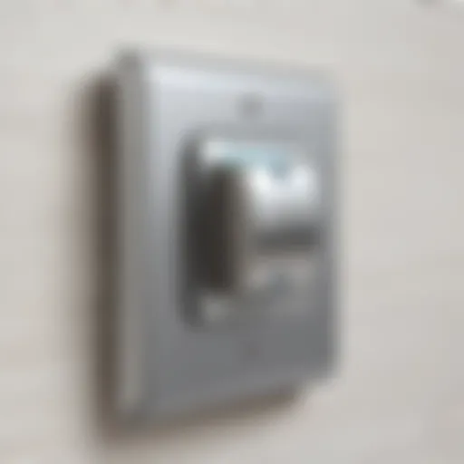 Air King fan switch installed on a wall