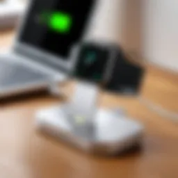 Sleek design of the Belkin Apple Watch charger stand