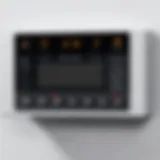 Mitsubishi Electric air conditioner remote control layout