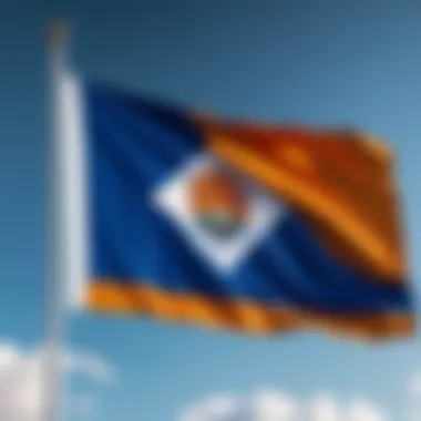 The UF Flag at Alumni Events The UF flag featured prominently at an alumni gathering