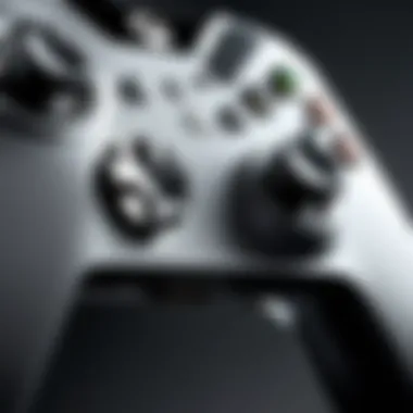 Detailed view of Xbox One controller ports