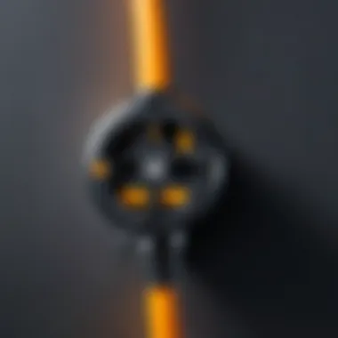 Detailed Specifications of an Extension Cord Close-up of extension cord specifications