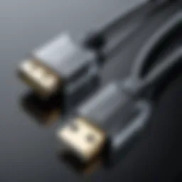Detailed look at USB B to USB B cable connectors