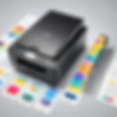 A comparison chart of different types of wired color printers available in the market