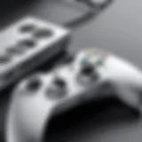 Illustration of Xbox controller connectors and ports