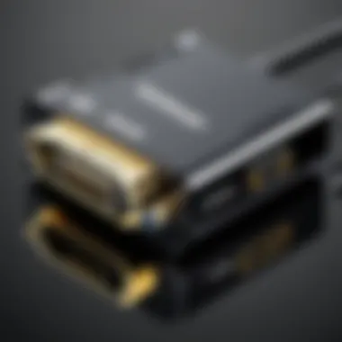 VGA to HDMI Adapter Connectivity VGA to HDMI adapter showcasing connectivity options