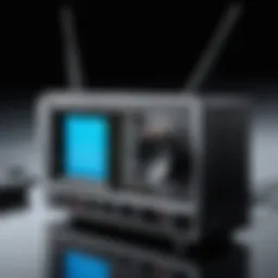 Detailed technical diagram of a VHF transmitter system