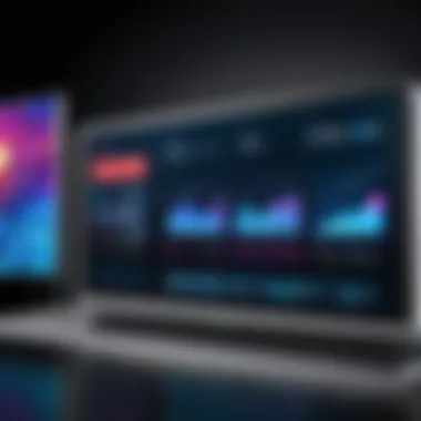 Showcasing Customization in Digital Displays Customization options showcased through a vibrant digital display