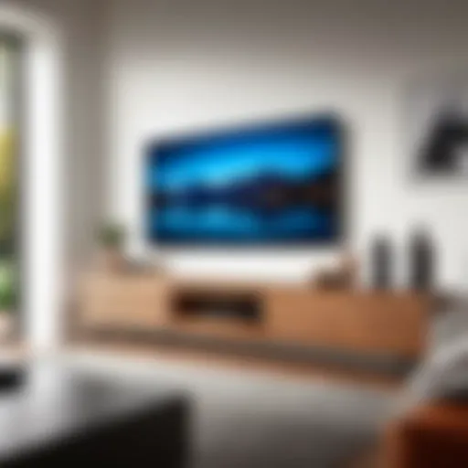 Sleek design of the Vizio Frame TV in a modern living room setup