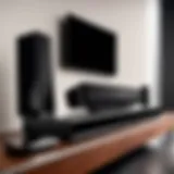 Vizio home theater sound system showcasing its sleek design