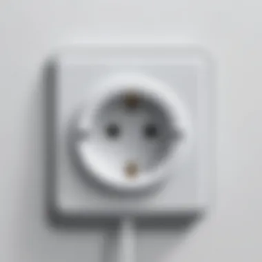 Detailed view of waterproof outlet cover