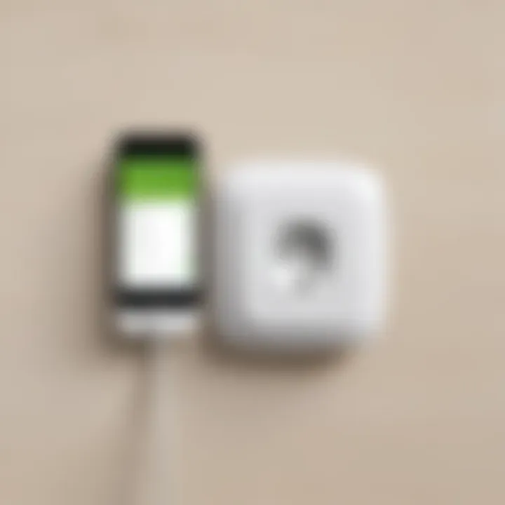 Smartphone app controlling Wemo Smart Outlet