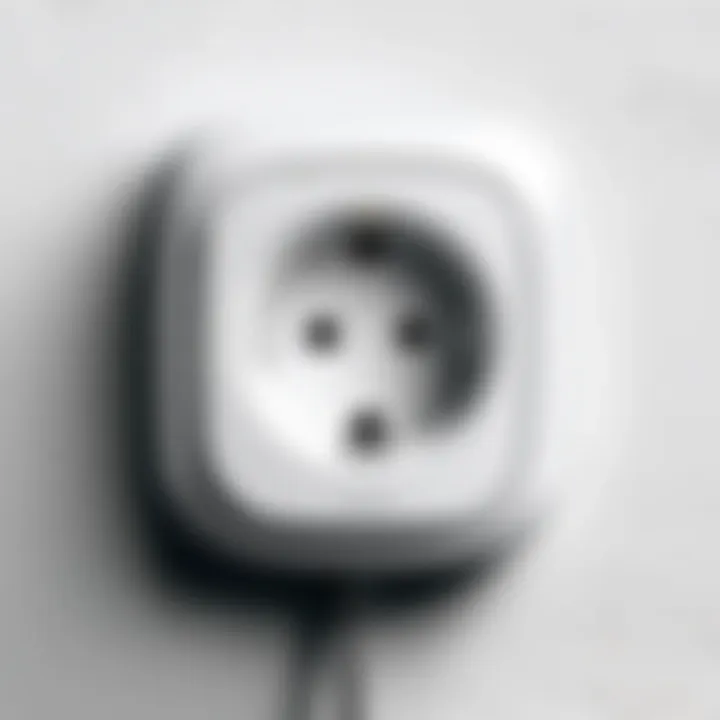 Close-up of Wemo Smart Outlet showing connectivity features